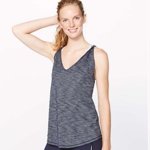 Lululemon Do The Twist Tank Heathered Deep Navy
